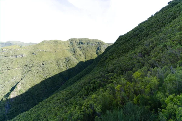 Green beautiful mountain landscape view, madeira island — Stock Photo, Image