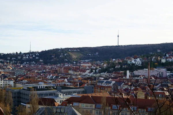 Vista sobre Stuttgart, capital de Baden-Wuerttemberg, Alemania —  Fotos de Stock