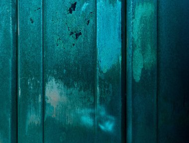 Turkuaz metal duvar dokusu arkaplanı.