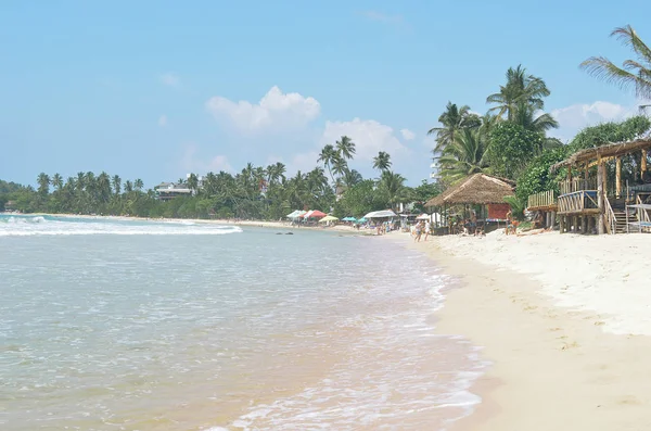 Plage Pittoresque Ensoleillée Sri Lanka Sur Océan Indien Coloré Mirissa — Photo