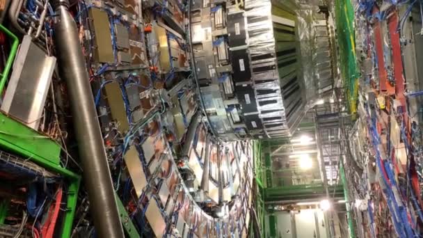 Compact Muon Solenoid Cms Large Hadron Collider Lhc Particle Accelerator — Stock videók