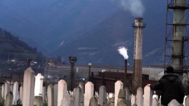 Con Chimeneas Futuro — Vídeos de Stock