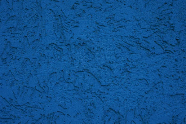Rough surface prepared for painting. Classic blue texture plaster texture. — Stock Photo, Image
