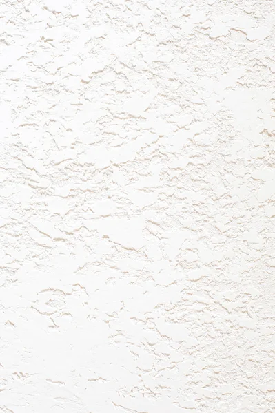 Smooth White Surface Covered Textured Plaster Suitable Painting Vertical — Stock Photo, Image