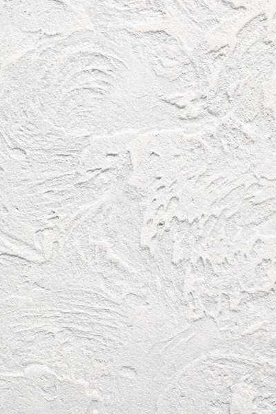 Background Raised White Wall Finished Decorative Plaster Abstract Streaks Waves — Stock Photo, Image