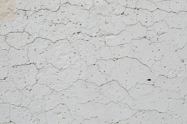 Textura Del Hormigón Una Vieja Pared Blanca Con Irregularidades Grietas — Foto de Stock