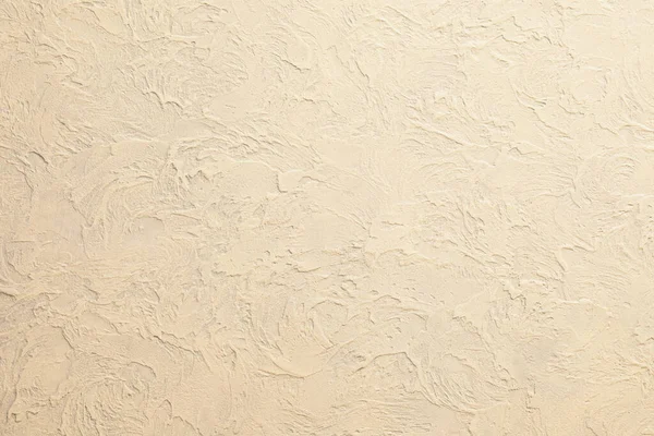Decorative Venetian Plaster Beige Pattern Texturized Putty Copy Space — Stock Photo, Image
