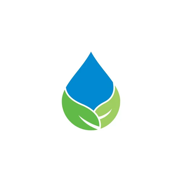 Ilustração do ícone do vetor do modelo do logotipo da gota de água —  Vetores de Stock
