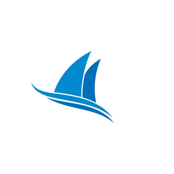 Kreuzfahrtschiff Logo Vorlage Vektorsymbol — Stockvektor