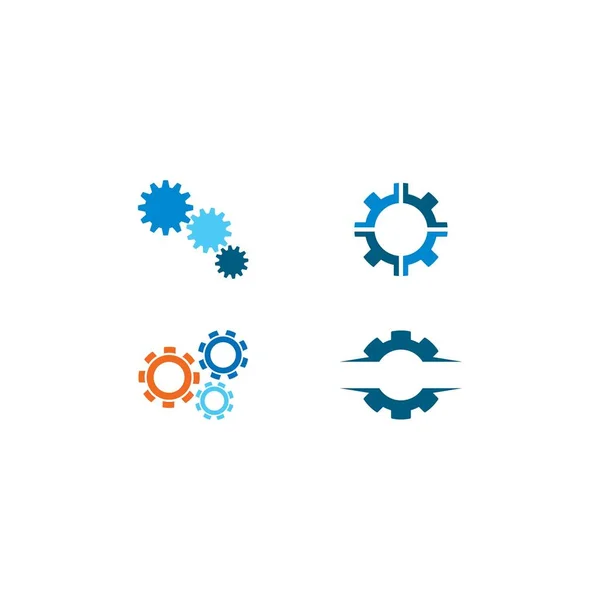 Gear logo template vector pictogram illustratie — Stockvector