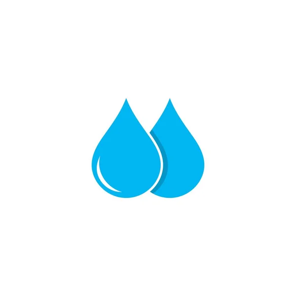 Gota de agua Logo plantilla vector icono ilustración — Archivo Imágenes Vectoriales