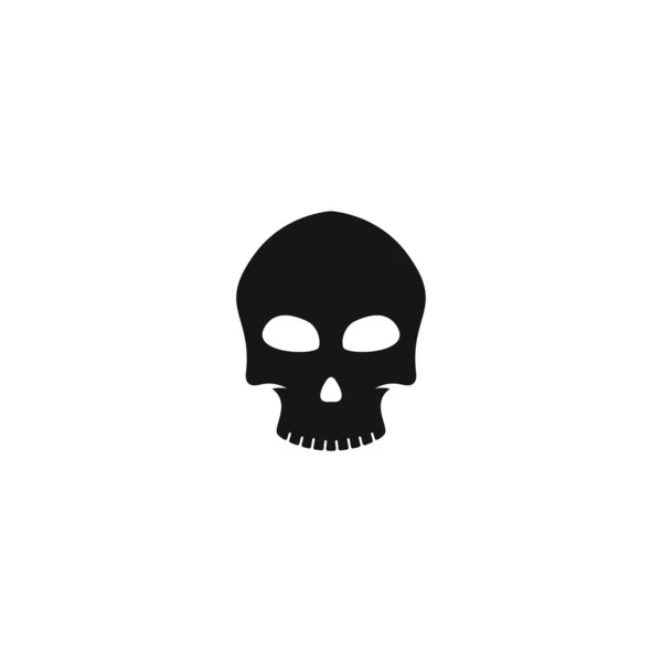 Conjunto de cráneo logotipo vector icono plantilla ilustración — Archivo Imágenes Vectoriales