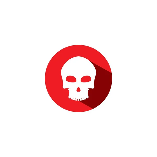 Set van schedel logo vector pictogram template illustratie — Stockvector