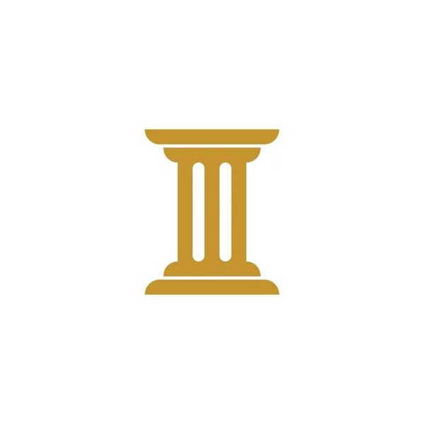 Modelo de logotipo pilar. Coluna Ilustração vetorial — Vetor de Stock