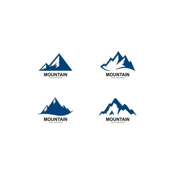 High Mountain ícone logotipo do modelo de negócio — Vetor de Stock