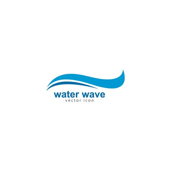 Vatten Wave logo mall. vektor ikon Illustration — Stock vektor