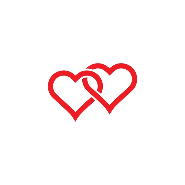 Logotipo amor vector icono ilustración diseño — Archivo Imágenes Vectoriales