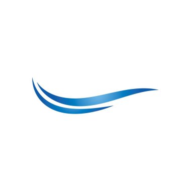 Su dalgası Logo şablonu. vektör simge illüstrasyon 