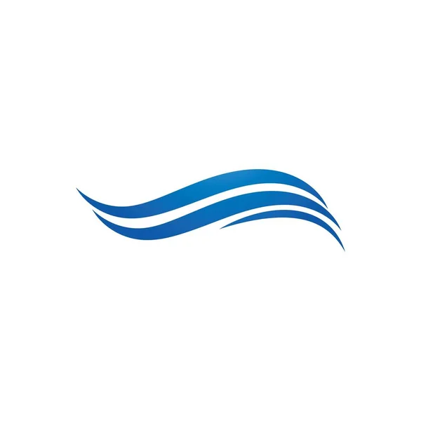 Πρότυπο λογότυπου κύματος νερού. διάνυσμα εικονίδιο εικόνα — Διανυσματικό Αρχείο