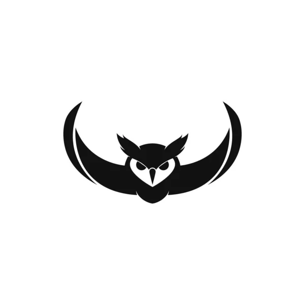 Uil logo template Vector Icon illustratie — Stockvector