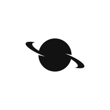 Satürn gezegen simgesinin vektör işareti 