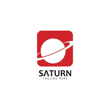 Satürn gezegen simgesinin vektör işareti 