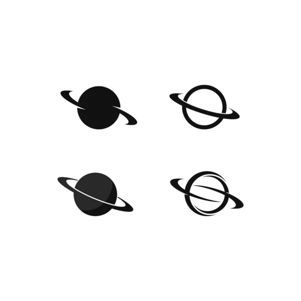 Sinal de vetor de saturno planeta ícone ilustração — Vetor de Stock