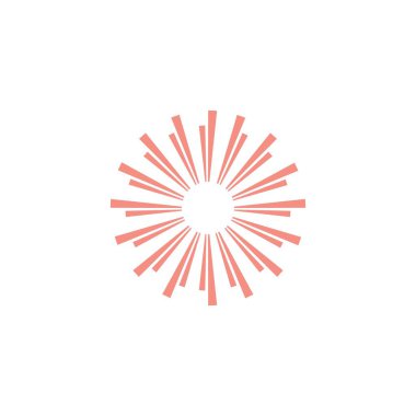 Havai fişek vektör şablonu çizimi 