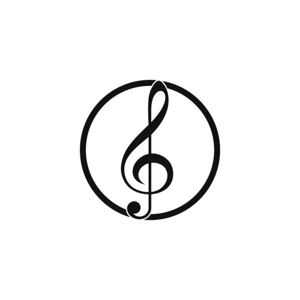 Шаблон векторної ілюстрації музичної ноти — стоковий вектор