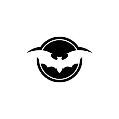 Ağ için yarasa simgesi. Beyaz arkaplanda izole 