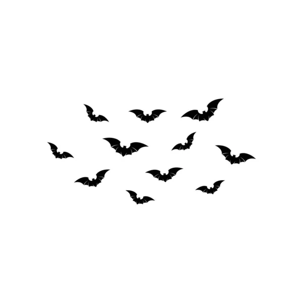 Conjunto de murciélagos ilustración vector de fondo — Archivo Imágenes Vectoriales