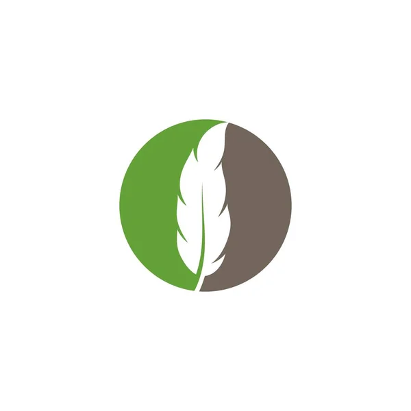 Ikona logo pióro szablon wektor — Wektor stockowy