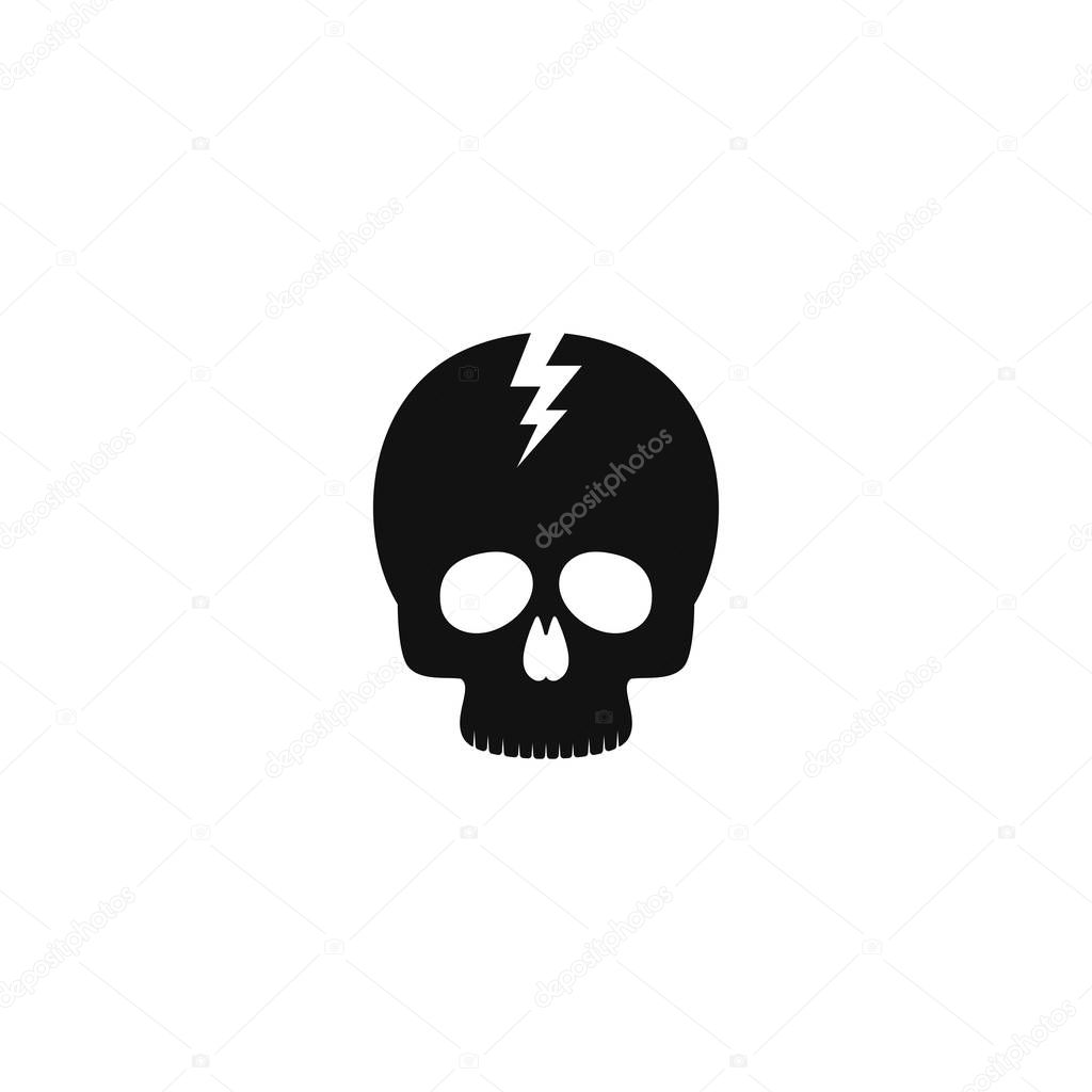 Set of skull logo vector icon template illustration design