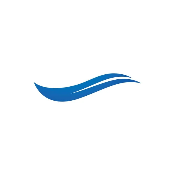 Symbol a ikona Vodní vlny Šablona loga — Stockový vektor