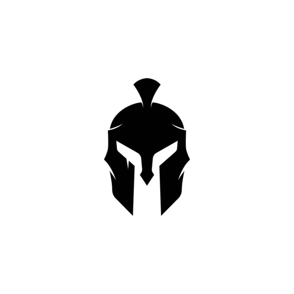 Signo vectorial. Spartan casco logo plantilla vector icono — Vector de stock