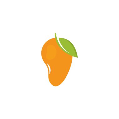 Mango düz stil. Mango vektör logosu. 