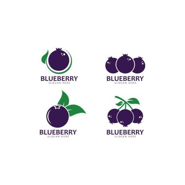 Yabanmersini logo vektör şablonu resimleme
