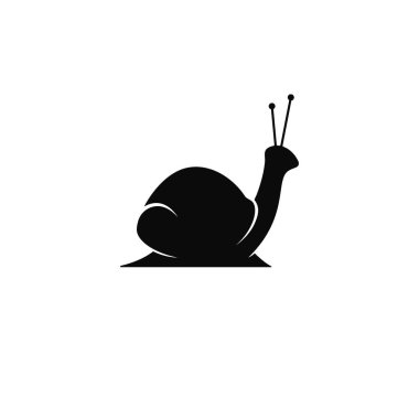 salyangoz logo şablon vektör simgesi illüstrasyon 