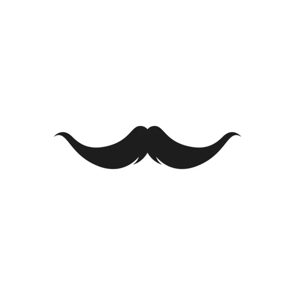 Schnurrbart Logo Vorlage Vektor — Stockvektor