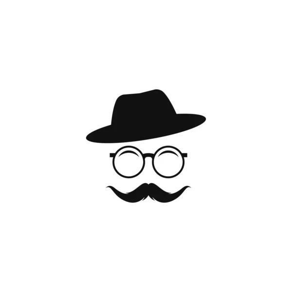 Gentleman Logo Vektor Vorlage Illustratiion — Stockvektor