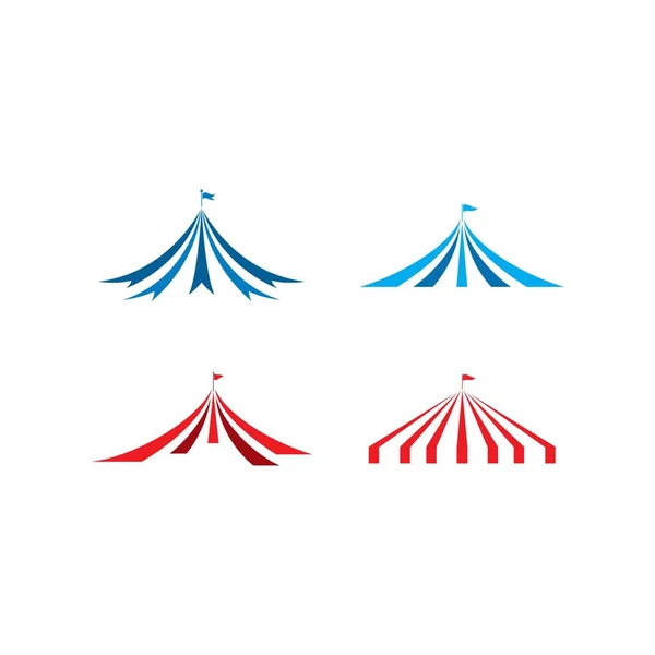 Logo del circo, ilustración simple del icono del vector del logotipo del circo — Archivo Imágenes Vectoriales