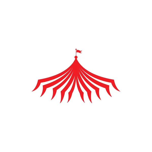 Circus logotyp, enkel cirkus logotyp vektor ikon illustration — Stock vektor