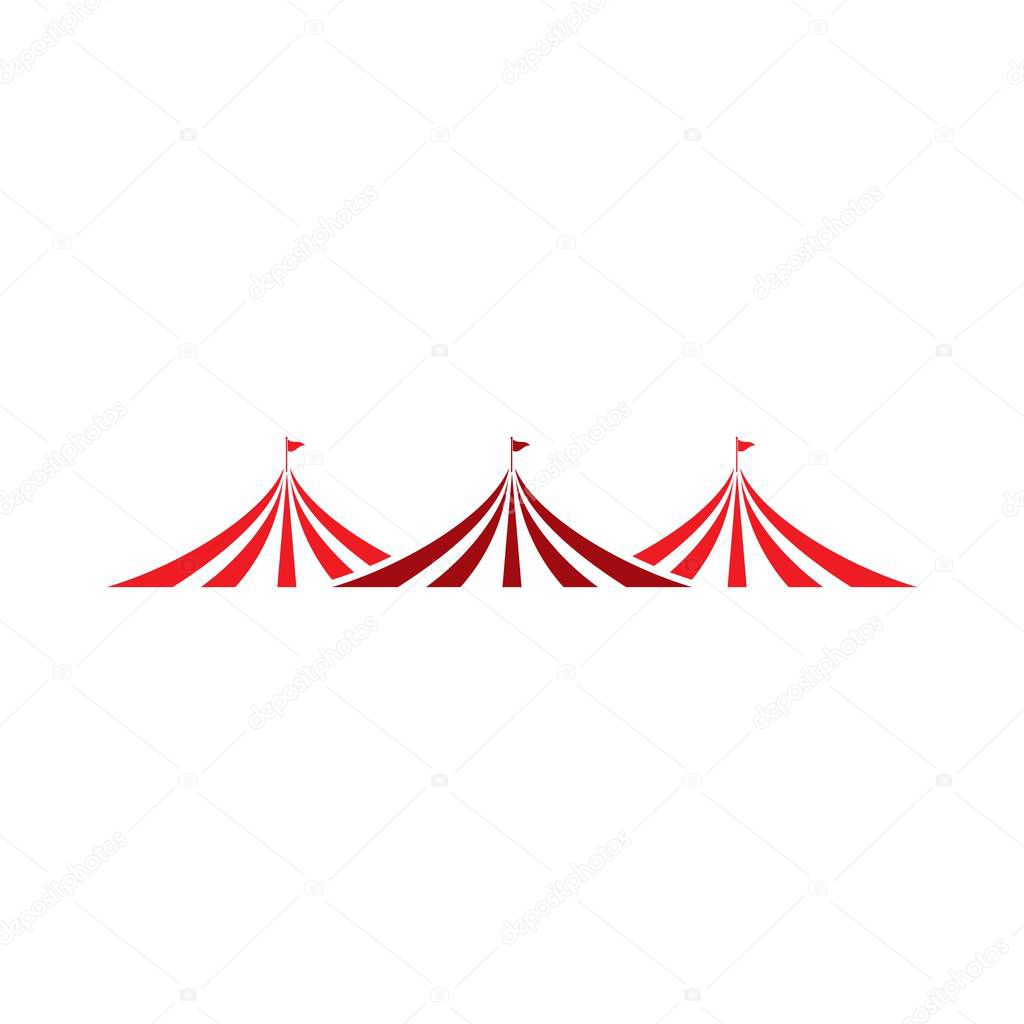 Circus logo ,simple circus logo vector icon illustration template