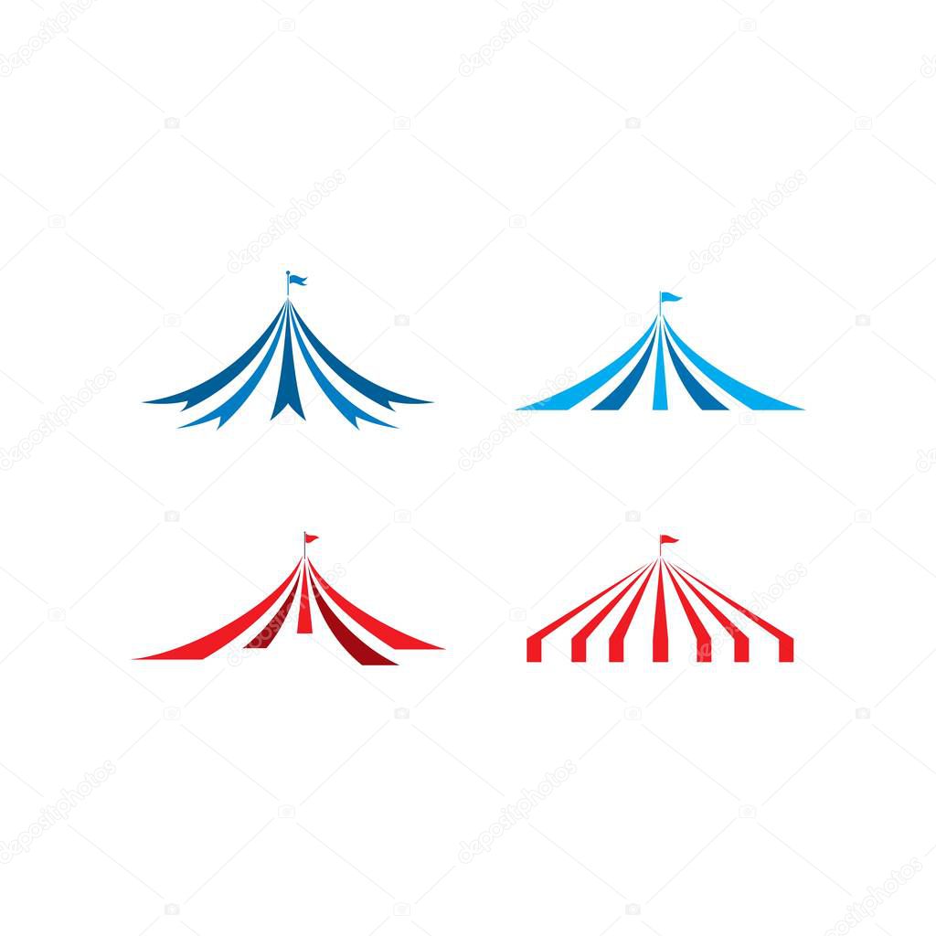 Circus logo ,simple circus logo vector icon illustration 