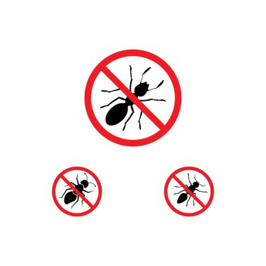 Karınca işareti yok, böcek vektörü yok 