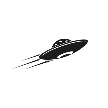 Ufo vektör logo şablonu çizimi 