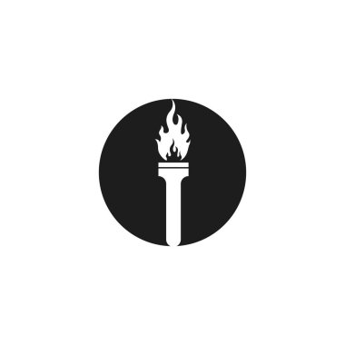 Torch logo vektör simgesi tasarımı 