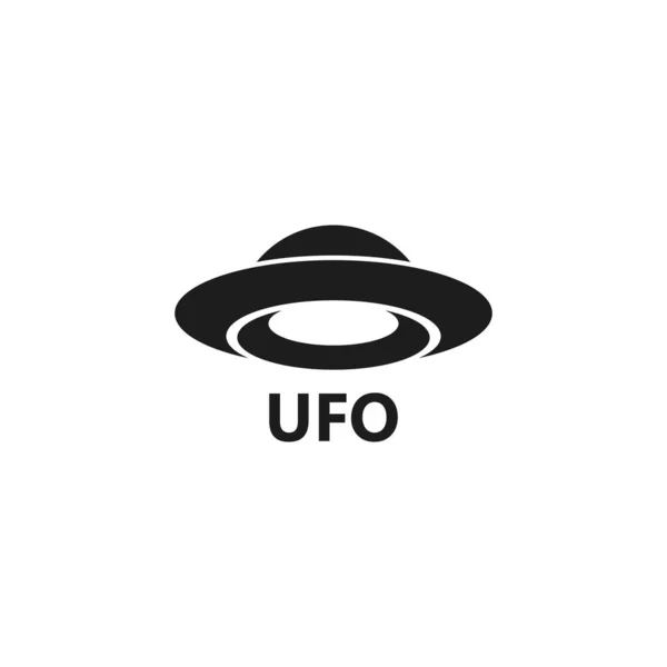 UFO vector logotipo plantilla ilustración — Archivo Imágenes Vectoriales