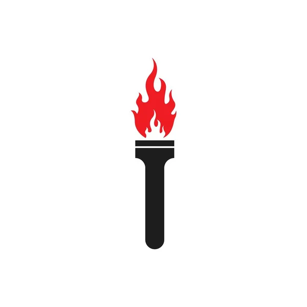 Torch  logo vector icon design — 스톡 벡터