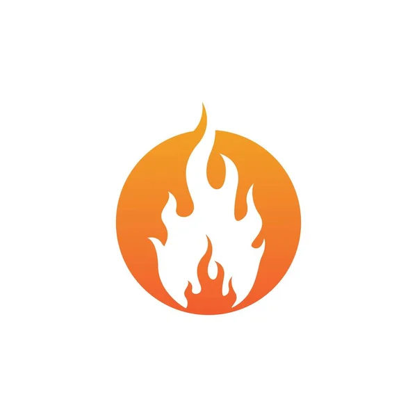 Icône vectorielle de modèle de logo de flamme de feu Logo d'huile, de gaz et d'énergie — Image vectorielle